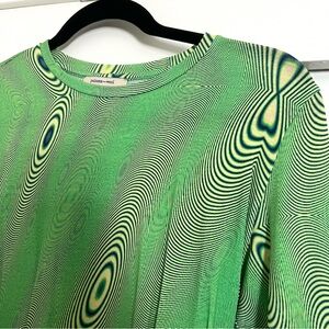 Paloma Wool Ondas T Shirt Size L Long Sleeve Trippy Psychadelic graphic